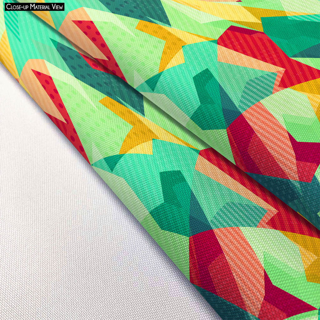 Retro Mosaic Footstool Footrest Puffy Pouffe Ottoman Bean Bag | Canvas Fabric-Footstools-FST_CB_BN-IC 5007430 IC 5007430, Abstract Expressionism, Abstracts, Art and Paintings, Decorative, Diamond, Digital, Digital Art, Fantasy, Fashion, Geometric, Geometric Abstraction, Graphic, Hipster, Illustrations, Modern Art, Patterns, Retro, Semi Abstract, Signs, Signs and Symbols, Triangles, mosaic, footstool, footrest, puffy, pouffe, ottoman, bean, bag, canvas, fabric, abstract, art, artistic, artwork, backdrop, bac