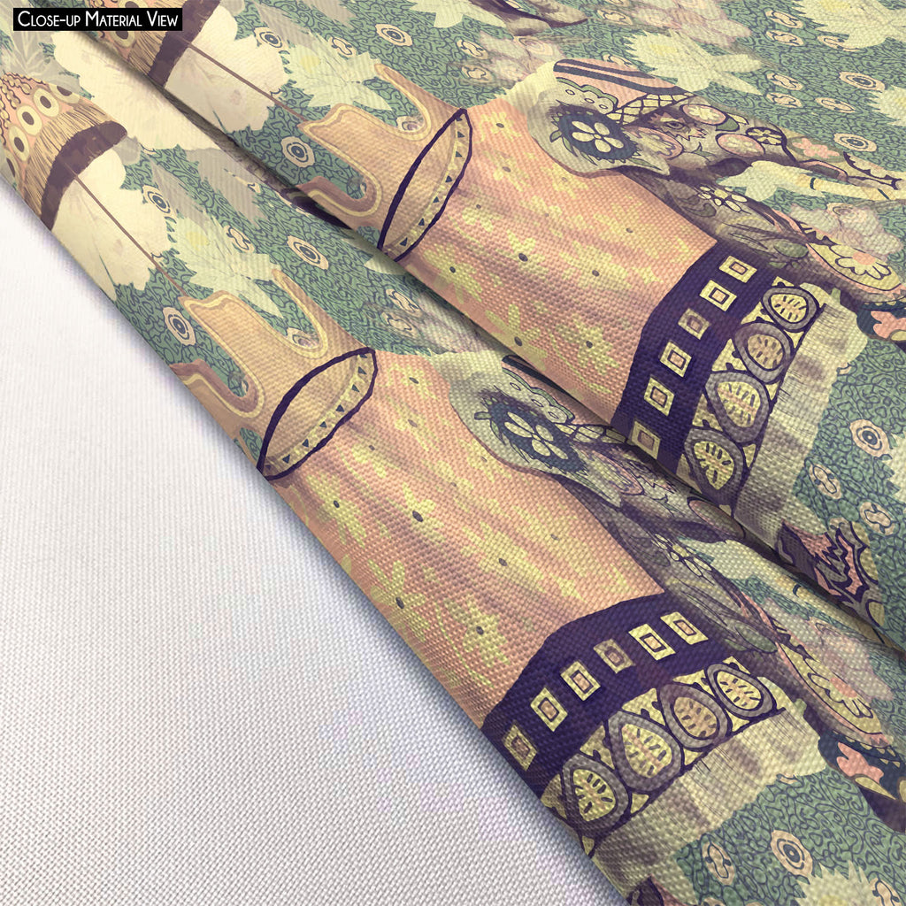 Elephant Pattern D3 Footstool Footrest Puffy Pouffe Ottoman Bean Bag | Canvas Fabric-Footstools-FST_CB_BN-IC 5007630 IC 5007630, Ancient, Art and Paintings, Botanical, Fashion, Floral, Flowers, Hand Drawn, Historical, Indian, Medieval, Nature, Patterns, Retro, Scenic, Signs, Signs and Symbols, Vintage, elephant, pattern, d3, footstool, footrest, puffy, pouffe, ottoman, bean, bag, canvas, fabric, art, background, design, exotic, flower, hand, drawn, india, lotus, old, seamless, style, trend, trendy, wild, li