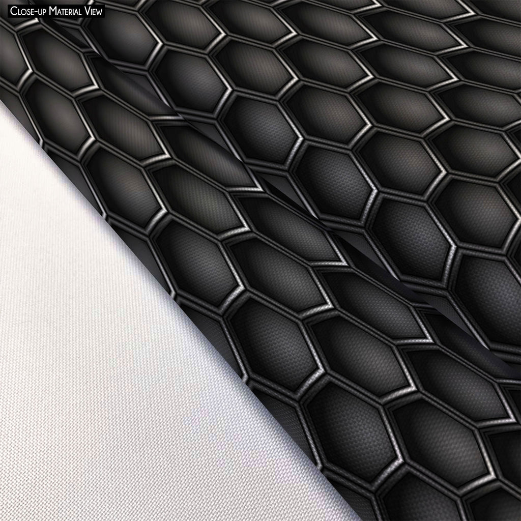 Hexagons Tote Bag Shoulder Purse | Multipurpose-Tote Bags Basic-TOT_FB_BS-IC 5007660 IC 5007660, Abstract Expressionism, Abstracts, Black, Black and White, Digital, Digital Art, Geometric, Geometric Abstraction, Graphic, Grid Art, Hexagon, Honeycomb, Illustrations, Modern Art, Patterns, Semi Abstract, Signs, Signs and Symbols, Metallic, hexagons, tote, bag, shoulder, purse, multipurpose, metal, carbon, texture, background, pattern, metals, abstract, backdrop, chrome, closeup, concept, dark, decor, design, f