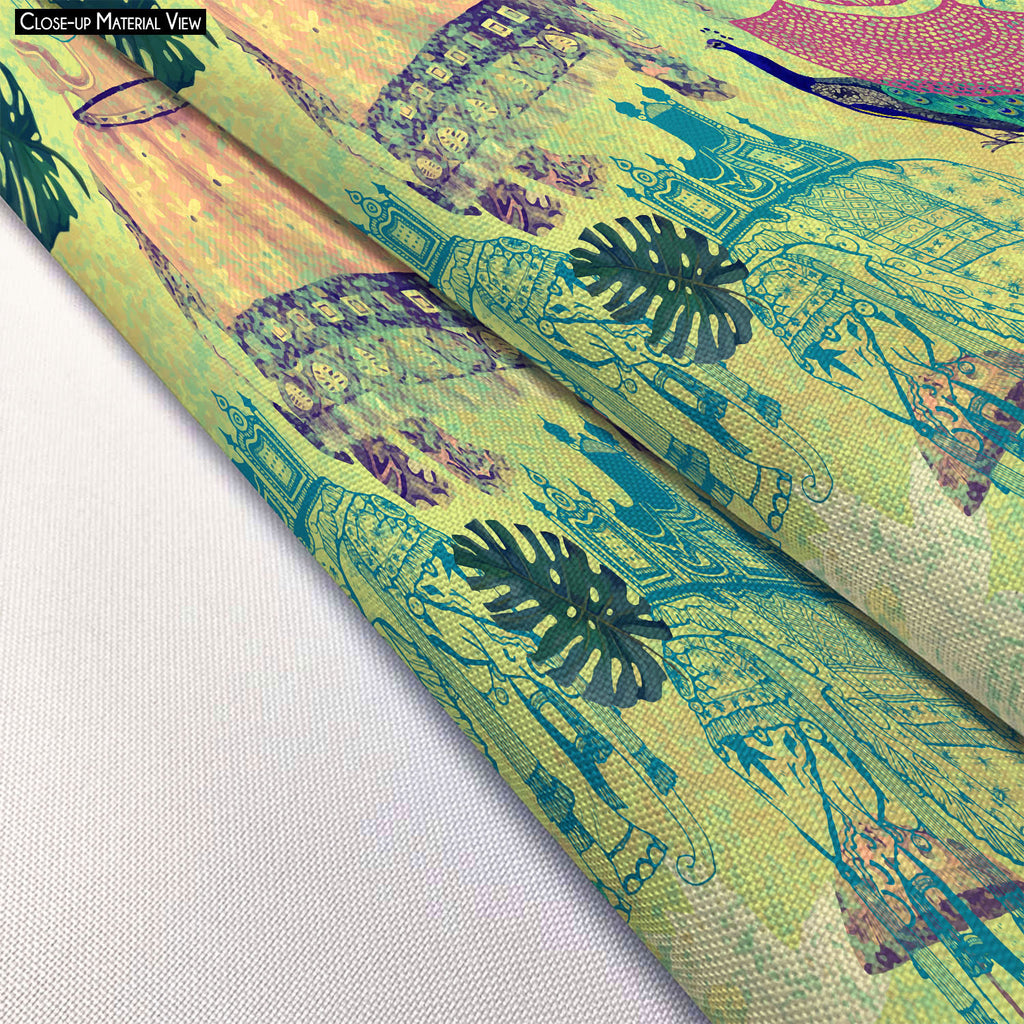 Ethnic India Footstool Footrest Puffy Pouffe Ottoman Bean Bag | Canvas Fabric-Footstools-FST_CB_BN-IC 5007665 IC 5007665, Ancient, Birds, Botanical, Drawing, Floral, Flowers, Historical, Illustrations, Indian, Medieval, Nature, Patterns, Retro, Signs, Signs and Symbols, Vintage, ethnic, india, footstool, footrest, puffy, pouffe, ottoman, bean, bag, canvas, fabric, peacock, artwork, bird, design, elephants, exotic, goa, illustration, jungles, lotus, maharajah, old, pattern, seamless, artzfolio, pouf, ottoman