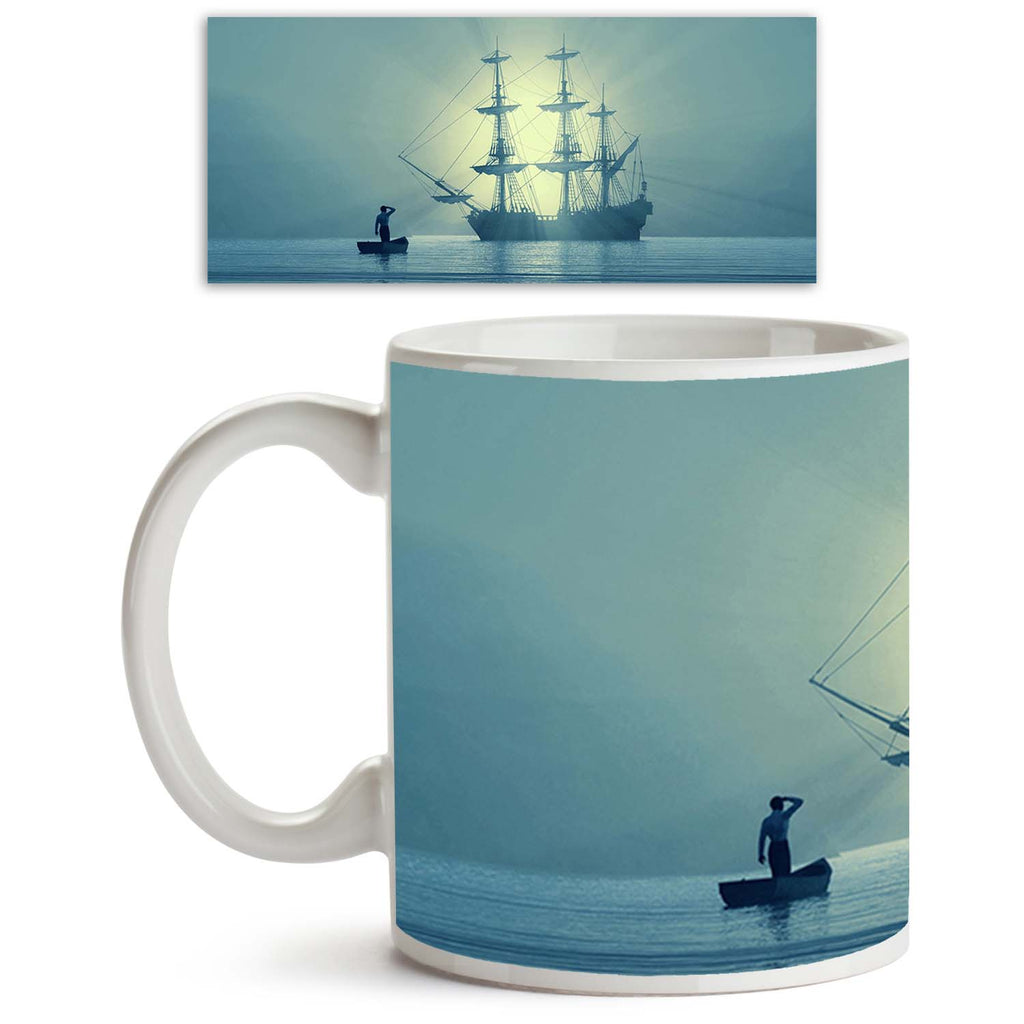 Ancient Vessel In Gulf Ceramic Coffee Tea Mug Inside White-Coffee Mugs-MUG-IC 5000805 IC 5000805, Ancient, Automobiles, Boats, Historical, Landscapes, Medieval, Nature, Nautical, Scenic, Sports, Transportation, Travel, Vehicles, Vintage, vessel, in, gulf, ceramic, coffee, tea, mug, inside, white, adventure, antique, bay, beams, blue, boat, cold, discovery, drifting, drown, dusk, escape, float, haze, help, hope, journey, light, looking, lost, man, moon, navigation, night, ocean, person, rescue, sailboat, sai