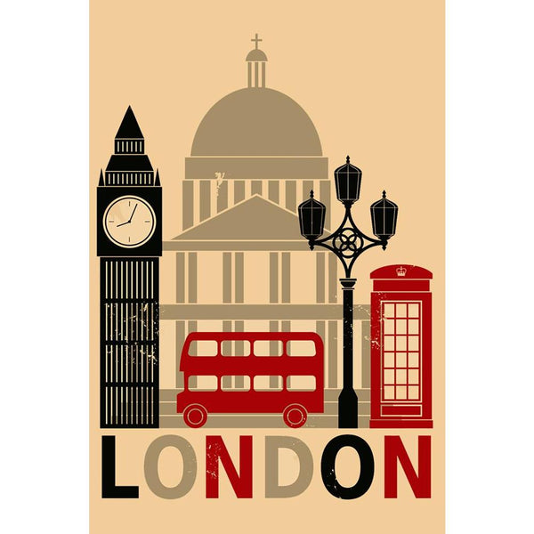 London Symbols & Landmarks D1 Unframed Paper Poster-Paper Posters Unframed-POS_UN-IC 5001854 IC 5001854, Ancient, Automobiles, Black, Black and White, Calligraphy, Cities, City Views, Digital, Digital Art, Graphic, Historical, Illustrations, Landmarks, Medieval, Places, Retro, Signs, Signs and Symbols, Symbols, Text, Transportation, Travel, Typography, Vehicles, Vintage, london, d1, unframed, paper, wall, poster, bus, england, background, beige, big, ben, booth, building, capital, cathedral, church, city, d