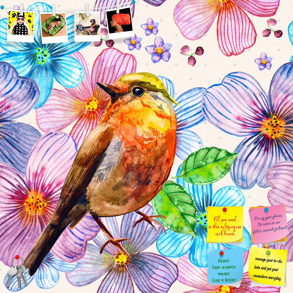 ArtzFolio Birds & Flowers D4 Printed Bulletin Board Notice Pin Board Soft Board | Frameless-Bulletin Boards Frameless-AZSAO22276302BLB_FL_L-Image Code 5002787 Vishnu Image Folio Pvt Ltd, IC 5002787, ArtzFolio, Bulletin Boards Frameless, Birds, Floral, Kids, Fine Art Reprint, flowers, d4, printed, bulletin, board, notice, pin, soft, frameless, nature, seamless, texture, watercolor, flower, pattern, background, spring, blossom, design, art, summer, painted, wallpaper, plant, colorful, graphic, painting, abstr