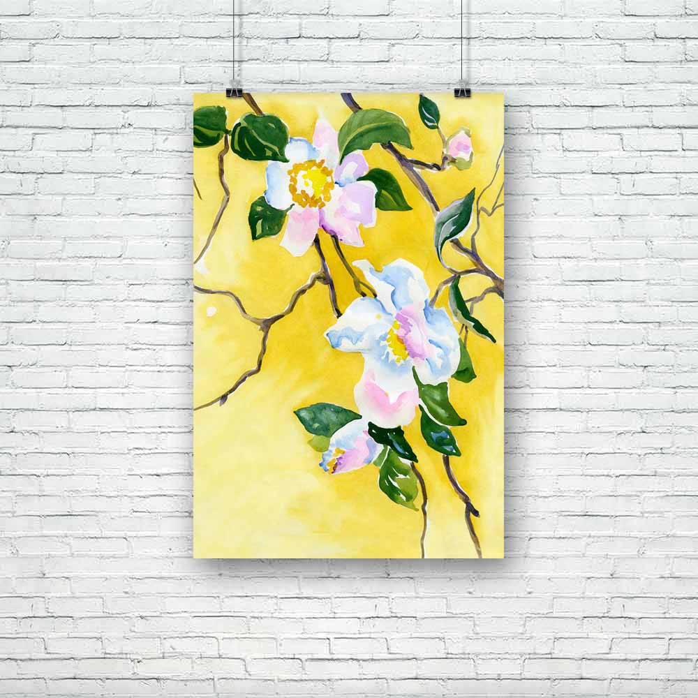 Cherry Blossoms On A Branch Unframed Paper Poster-Paper Posters Unframed-POS_UN-IC 5004542 IC 5004542, Abstract Expressionism, Abstracts, Ancient, Art and Paintings, Asian, Black and White, Botanical, Chinese, Digital, Digital Art, Drawing, Floral, Flowers, Graphic, Historical, Illustrations, Japanese, Medieval, Nature, Paintings, Patterns, Retro, Scenic, Semi Abstract, Signs, Signs and Symbols, Vintage, Watercolour, White, cherry, blossoms, on, a, branch, unframed, paper, poster, painting, oil, abstract, a