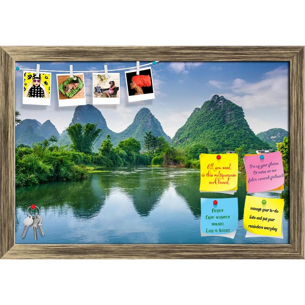 ArtzFolio Karst Mountain Landscape In Guilin, China Printed Bulletin Board Notice Pin Board Soft Board | Framed-Bulletin Boards Framed-AZSAO41511090BLB_FR_L-Image Code 5004833 Vishnu Image Folio Pvt Ltd, IC 5004833, ArtzFolio, Bulletin Boards Framed, Landscapes, Places, Photography, karst, mountain, landscape, in, guilin, china, printed, bulletin, board, notice, pin, soft, framed, zhuang, guangxi, geological, agriculture, xingping, river, view, day, province, scenery, skyline, farm, lake, asia, reflection, 
