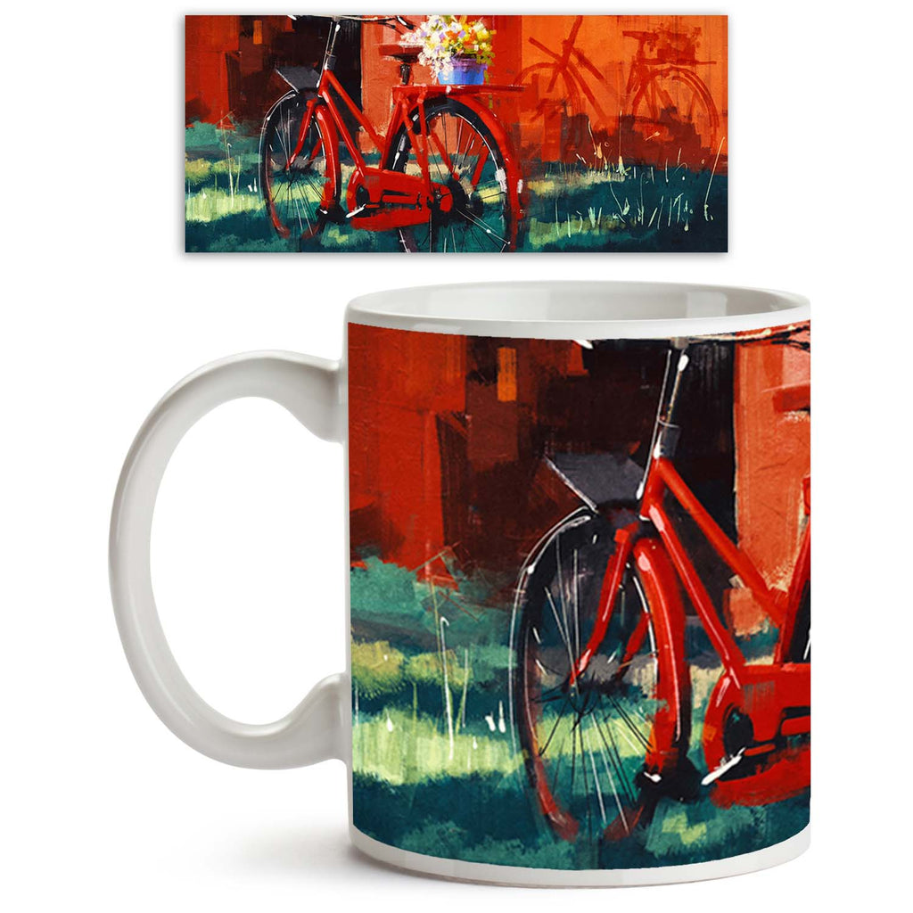 Vintage Photo of Flowers & Bicycle Ceramic Coffee Tea Mug Inside White-Coffee Mugs--IC 5005212 IC 5005212, Abstract Expressionism, Abstracts, Ancient, Art and Paintings, Automobiles, Bikes, Botanical, Fashion, Floral, Flowers, Historical, Illustrations, Landscapes, Medieval, Nature, Paintings, Retro, Scenic, Semi Abstract, Signs, Signs and Symbols, Sports, Transportation, Travel, Vehicles, Vintage, Watercolour, photo, of, bicycle, ceramic, coffee, tea, mug, inside, white, painting, oil, abstract, landscape,