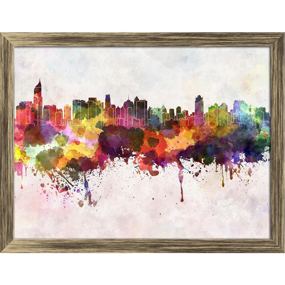 ArtzFolio Skyline of Jakarta, Capital of Indonesia Canvas Painting Synthetic Frame-Paintings Synthetic Framing-AZ5006379ART_FR_RF_R-0-Image Code 5006379 Vishnu Image Folio Pvt Ltd, IC 5006379, ArtzFolio, Paintings Synthetic Framing, Places, Fine Art Reprint, skyline, of, jakarta, capital, indonesia, canvas, painting, synthetic, frame, framed, print, wall, for, living, room, with, poster, pitaara, box, large, size, drawing, art, split, big, office, reception, photography, kids, panel, designer, decorative, a