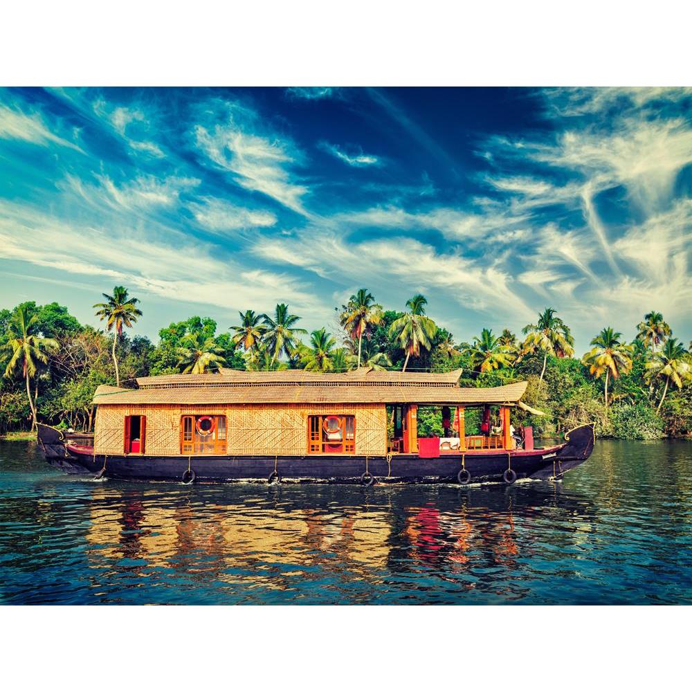 Kerala House Boat Art 11 - Sumit Datta