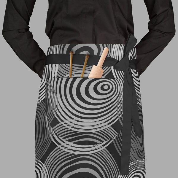 Fashion Circles Apron | Adjustable, Free Size & Waist Tiebacks-Aprons Waist to Feet-APR_WS_FT-IC 5007198 IC 5007198, Abstract Expressionism, Abstracts, Ancient, Art and Paintings, Black, Black and White, Circle, Fashion, Historical, Illustrations, Medieval, Modern Art, Patterns, Retro, Semi Abstract, Urban, Vintage, White, circles, full-length, waist, to, feet, apron, poly-cotton, fabric, adjustable, tiebacks, pattern, wallpaper, seamless, abstract, art, background, colors, contrast, detail, glamour, grey, 