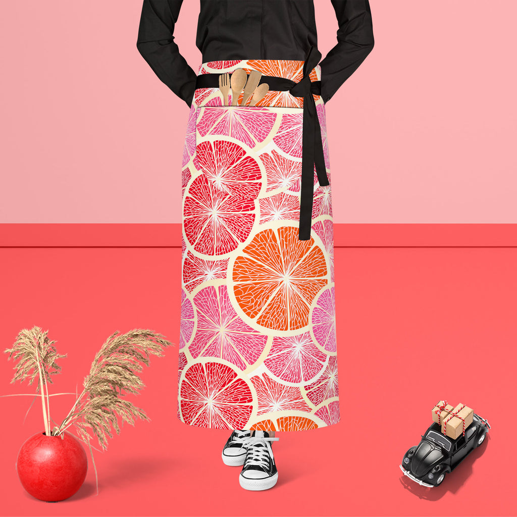 Grapefruit Apron | Adjustable, Free Size & Waist Tiebacks-Aprons Waist to Feet-APR_WS_FT-IC 5007221 IC 5007221, Art and Paintings, Digital, Digital Art, Drawing, Fruit and Vegetable, Fruits, Graphic, Illustrations, Patterns, Signs, Signs and Symbols, Tropical, grapefruit, apron, adjustable, free, size, waist, tiebacks, wallpaper, pattern, seamless, fruit, art, background, beautiful, card, citrus, clipart, colorful, concept, continuous, creative, curves, design, editable, fold, group, illustration, infinity,
