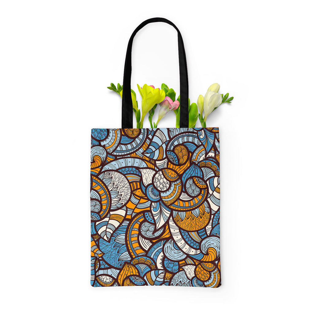 Ethnic Doodle Tote Bag Shoulder Purse | Multipurpose-Tote Bags Basic-TOT_FB_BS-IC 5007231 IC 5007231, Abstract Expressionism, Abstracts, African, Ancient, Art and Paintings, Asian, Botanical, Circle, Culture, Dots, Ethnic, Floral, Flowers, Geometric Abstraction, Hand Drawn, Historical, Illustrations, Medieval, Nature, Patterns, Scenic, Semi Abstract, Traditional, Tribal, Vintage, World Culture, doodle, tote, bag, shoulder, purse, multipurpose, pattern, abstract, africa, muster, seamless, art, lace, backgrou