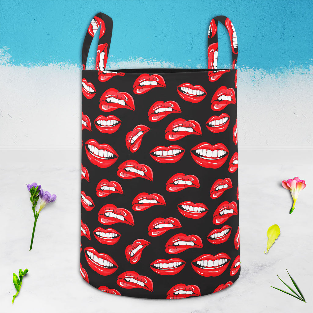 Lips D1 Foldable Open Storage Bin | Organizer Box, Toy Basket, Shelf Box, Laundry Bag | Canvas Fabric-Storage Bins-STR_BI_CB-IC 5007360 IC 5007360, Art and Paintings, Illustrations, Love, Modern Art, Patterns, People, Pop Art, Romance, Signs, Signs and Symbols, lips, d1, foldable, open, storage, bin, organizer, box, toy, basket, shelf, laundry, bag, canvas, fabric, pop, art, mouth, modern, background, beauty, color, colorful, cosmetic, design, desire, emotions, female, fun, funny, girl, illustration, kiss, 