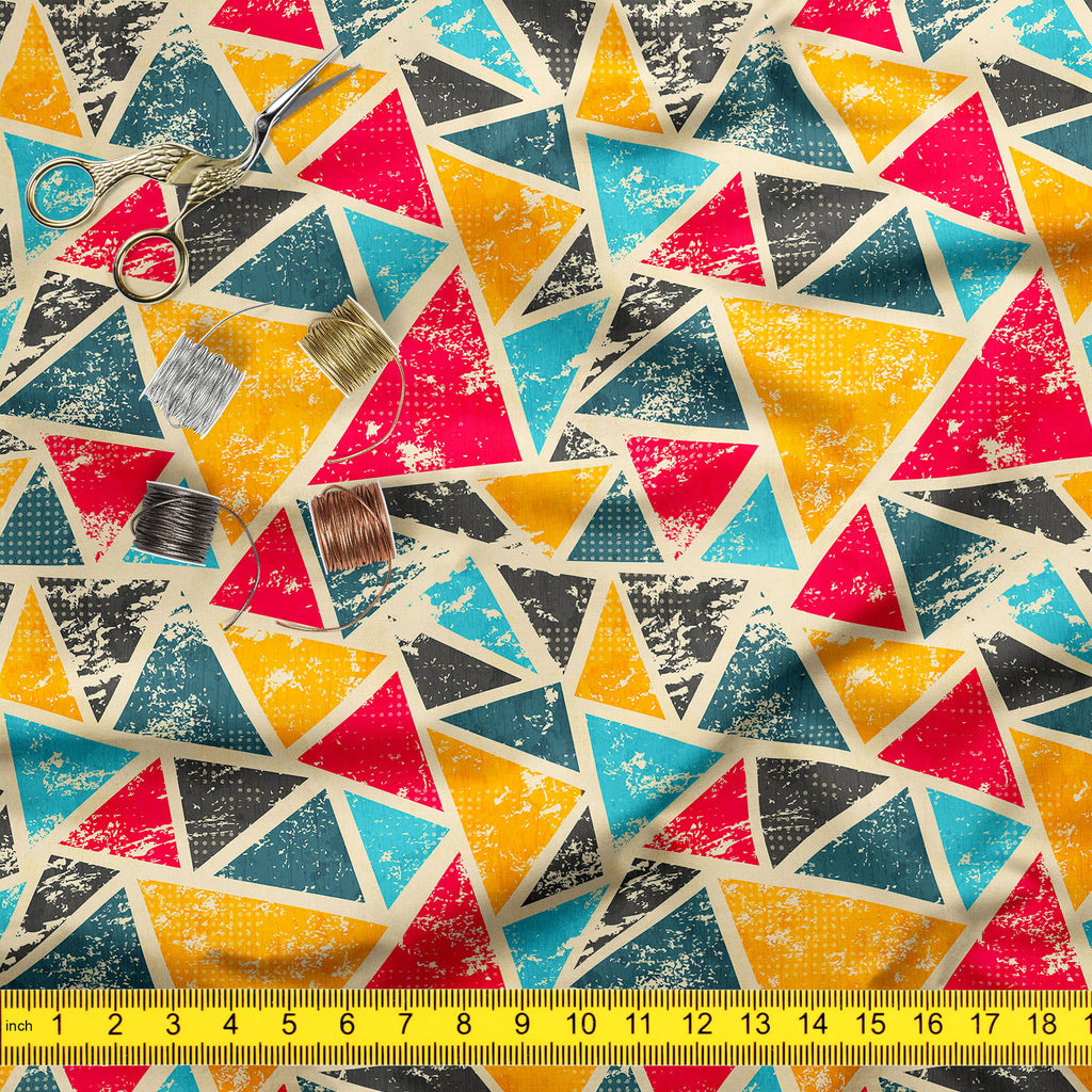 Grunge Triangle D2 Upholstery Fabric by Metre | For Sofa, Curtains, Cushions, Furnishing, Craft, Dress Material-Upholstery Fabrics-FAB_RW-IC 5007428 IC 5007428, Abstract Expressionism, Abstracts, Ancient, Art and Paintings, Culture, Digital, Digital Art, Ethnic, Geometric, Geometric Abstraction, Graffiti, Graphic, Historical, Illustrations, Medieval, Modern Art, Patterns, Retro, Semi Abstract, Signs, Signs and Symbols, Traditional, Triangles, Tribal, Urban, Vintage, World Culture, grunge, triangle, d2, upho