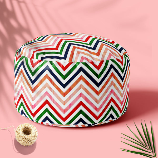 Chevron D1 Footstool Footrest Puffy Pouffe Ottoman Bean Bag | Canvas Fabric-Footstools-FST_CB_BN-IC 5007440 IC 5007440, Abstract Expressionism, Abstracts, Ancient, Black and White, Chevron, Decorative, Geometric, Geometric Abstraction, Historical, Medieval, Modern Art, Nautical, Patterns, Retro, Semi Abstract, Signs, Signs and Symbols, Stripes, Vintage, White, d1, footstool, footrest, puffy, pouffe, ottoman, bean, bag, floor, cushion, pillow, canvas, fabric, pattern, abstract, backdrop, background, blend, b