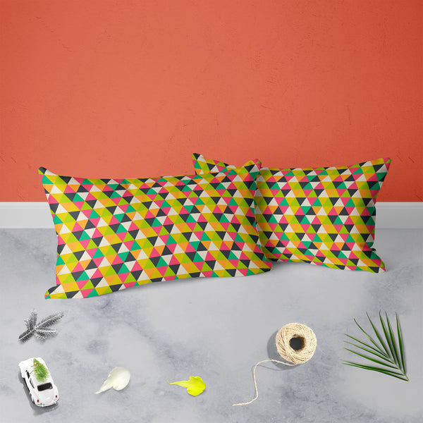 Retro Geometric Pillow Cover Case-Pillow Cases-PIL_CV-IC 5007485 IC 5007485, Ancient, Culture, Digital, Digital Art, Drawing, Ethnic, Fantasy, Fashion, Geometric, Geometric Abstraction, Graphic, Grid Art, Hipster, Historical, Illustrations, Medieval, Modern Art, Patterns, Retro, Signs, Signs and Symbols, Traditional, Triangles, Tribal, Vintage, World Culture, pillow, cover, cases, for, bedroom, living, room, poly, cotton, fabric, wallpaper, artistic, artwork, backdrop, background, banner, card, cell, cloth,
