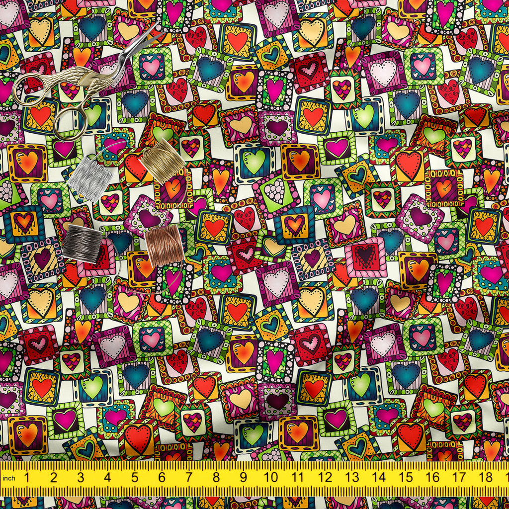 Doodle Hearts D2 Upholstery Fabric by Metre | For Sofa, Curtains, Cushions, Furnishing, Craft, Dress Material-Upholstery Fabrics-FAB_RW-IC 5007487 IC 5007487, Abstract Expressionism, Abstracts, Ancient, Art and Paintings, Birthday, Botanical, Culture, Digital, Digital Art, Drawing, Ethnic, Fashion, Floral, Flowers, Graphic, Hearts, Historical, Illustrations, Indian, Love, Medieval, Nature, Patterns, Retro, Romance, Semi Abstract, Signs, Signs and Symbols, Traditional, Tribal, Vintage, Wedding, World Culture