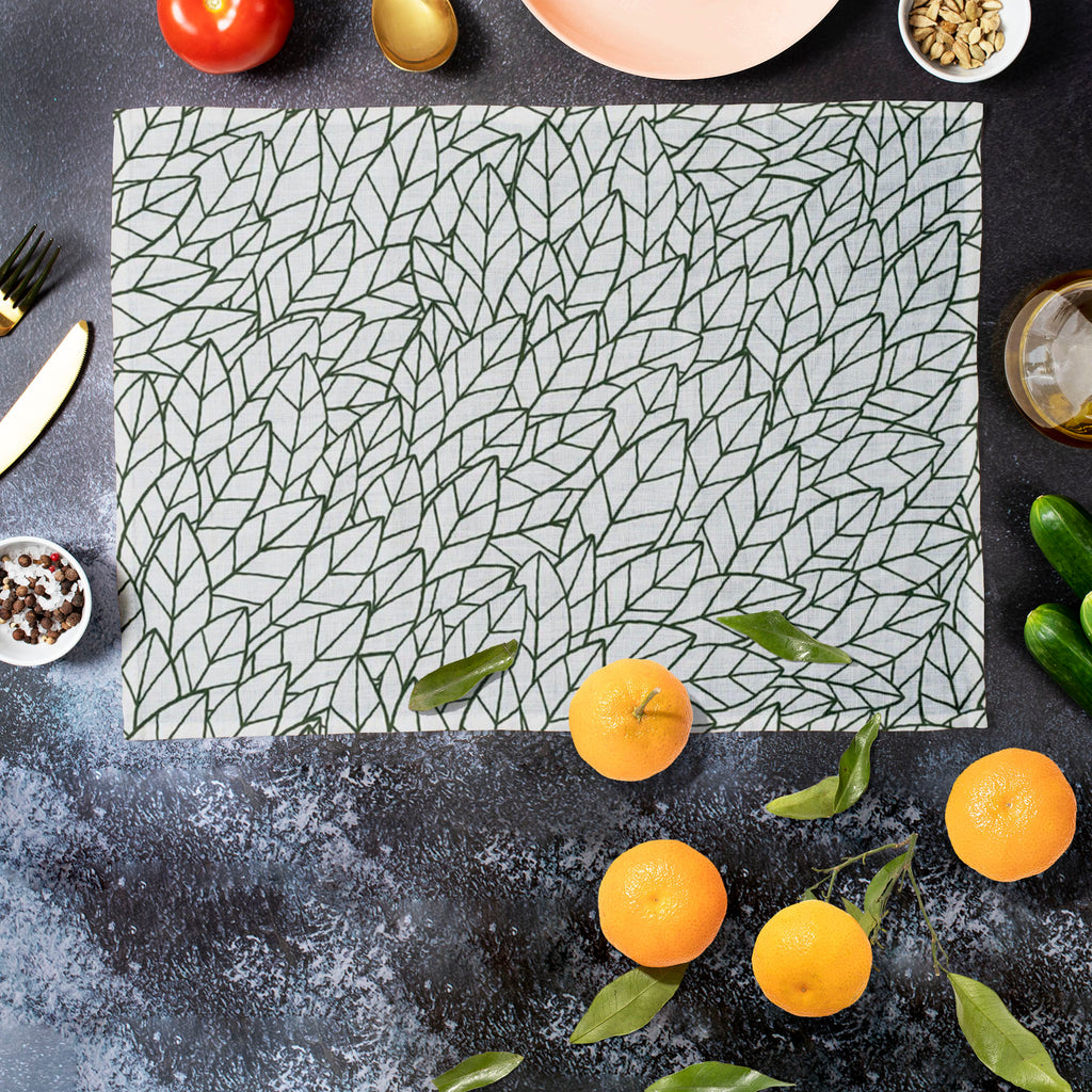 Leafy Leaves Table Mat Placemat-Table Place Mats Fabric-MAT_TB-IC 5007498 IC 5007498, Abstract Expressionism, Abstracts, Ancient, Art and Paintings, Decorative, Digital, Digital Art, Drawing, Fashion, Graphic, Historical, Illustrations, Medieval, Modern Art, Nature, Patterns, Retro, Scenic, Seasons, Semi Abstract, Signs, Signs and Symbols, Vintage, leafy, leaves, table, mat, placemat, abstract, art, backdrop, background, beautiful, bright, color, cover, decor, decoration, design, drawn, elegance, element, f