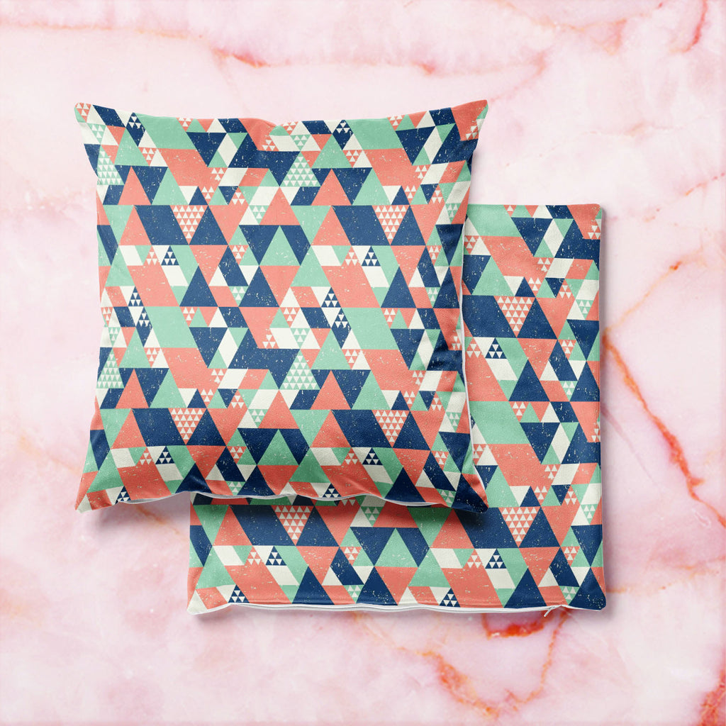 Colorful Triangles D1 Cushion Cover Throw Pillow-Cushion Covers-CUS_CV-IC 5007521 IC 5007521, Abstract Expressionism, Abstracts, Decorative, Diamond, Digital, Digital Art, Fashion, Geometric, Geometric Abstraction, Graphic, Illustrations, Modern Art, Patterns, Retro, Semi Abstract, Signs, Signs and Symbols, Triangles, colorful, d1, cushion, cover, throw, pillow, abstract, backdrop, blue, cool, creative, decoration, design, fabric, geometrical, geometry, green, illustration, modern, mosaic, orange, paper, pa