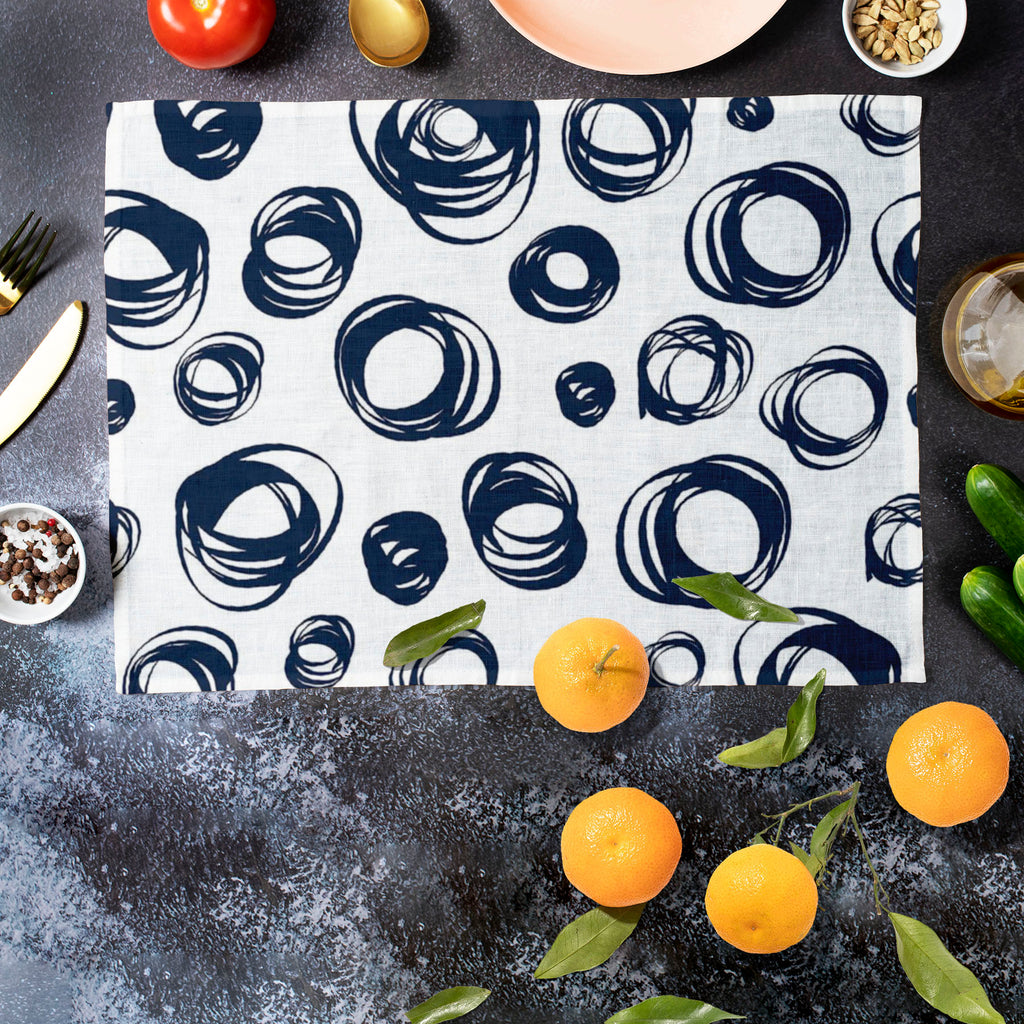 Doodle Contrast Table Mat Placemat-Table Place Mats Fabric-MAT_TB-IC 5007525 IC 5007525, Abstract Expressionism, Abstracts, Ancient, Art and Paintings, Circle, Culture, Digital, Digital Art, Drawing, Ethnic, Fashion, Graphic, Historical, Illustrations, Medieval, Modern Art, Patterns, Retro, Semi Abstract, Signs, Signs and Symbols, Traditional, Tribal, Vintage, World Culture, doodle, contrast, table, mat, placemat, abstract, art, artwork, backdrop, background, beautiful, blue, collection, color, curly, decor