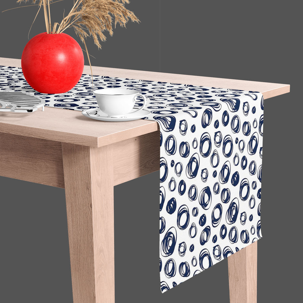 Doodle Contrast Table Runner-Table Runners-RUN_TB-IC 5007525 IC 5007525, Abstract Expressionism, Abstracts, Ancient, Art and Paintings, Circle, Culture, Digital, Digital Art, Drawing, Ethnic, Fashion, Graphic, Historical, Illustrations, Medieval, Modern Art, Patterns, Retro, Semi Abstract, Signs, Signs and Symbols, Traditional, Tribal, Vintage, World Culture, doodle, contrast, table, runner, abstract, art, artwork, backdrop, background, beautiful, blue, collection, color, curly, decoration, design, elegant,