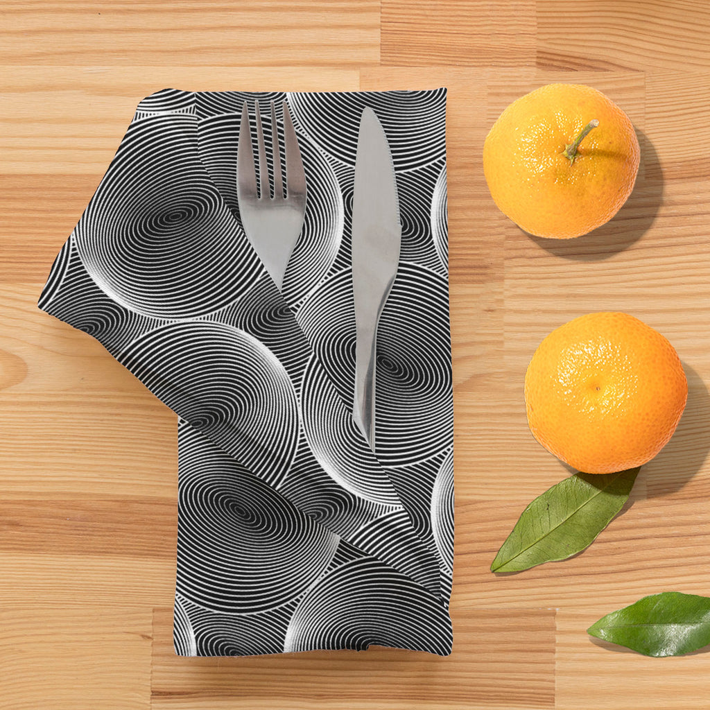 Monochrome Sphere Table Napkin-Table Napkins-NAP_TB-IC 5007573 IC 5007573, Abstract Expressionism, Abstracts, Art and Paintings, Black, Black and White, Circle, Digital, Digital Art, Geometric, Geometric Abstraction, Graphic, Grid Art, Illustrations, Modern Art, Patterns, Semi Abstract, Signs, Signs and Symbols, Stripes, White, monochrome, sphere, table, napkin, abstract, abstraction, art, background, ball, circular, curve, design, diagonal, dynamic, ellipse, endless, futuristic, geometrical, grid, illusion