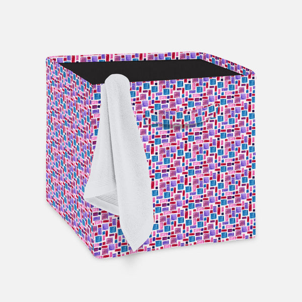 Watercolor Pattern Foldable Open Storage Bin | Organizer Box, Toy Basket, Shelf Box, Laundry Bag | Canvas Fabric-Storage Bins-STR_BI_CB-IC 5007628 IC 5007628, Abstract Expressionism, Abstracts, Ancient, Art and Paintings, Check, Cross, Culture, Drawing, Ethnic, Fashion, Geometric, Geometric Abstraction, Graffiti, Hand Drawn, Hipster, Historical, Illustrations, Medieval, Patterns, Plaid, Retro, Semi Abstract, Stripes, Traditional, Tribal, Vintage, Watercolour, World Culture, watercolor, pattern, foldable, op