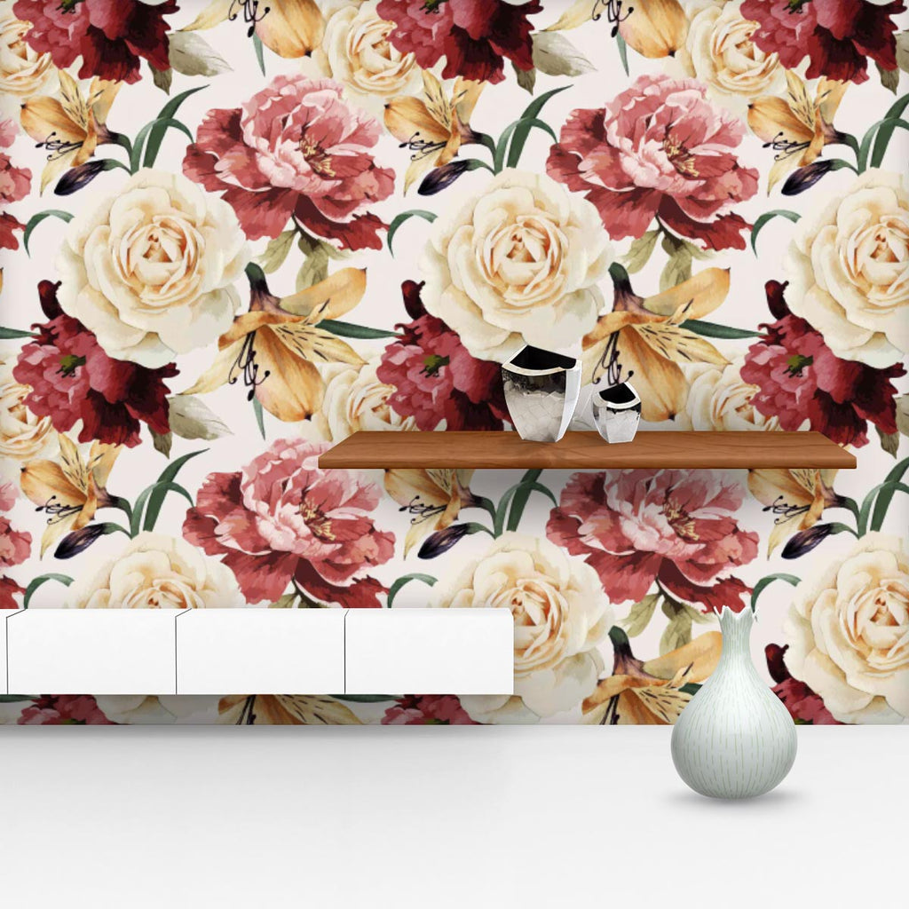 The Expert - Edy Wallpaper - Rose, 2'x12' Roll