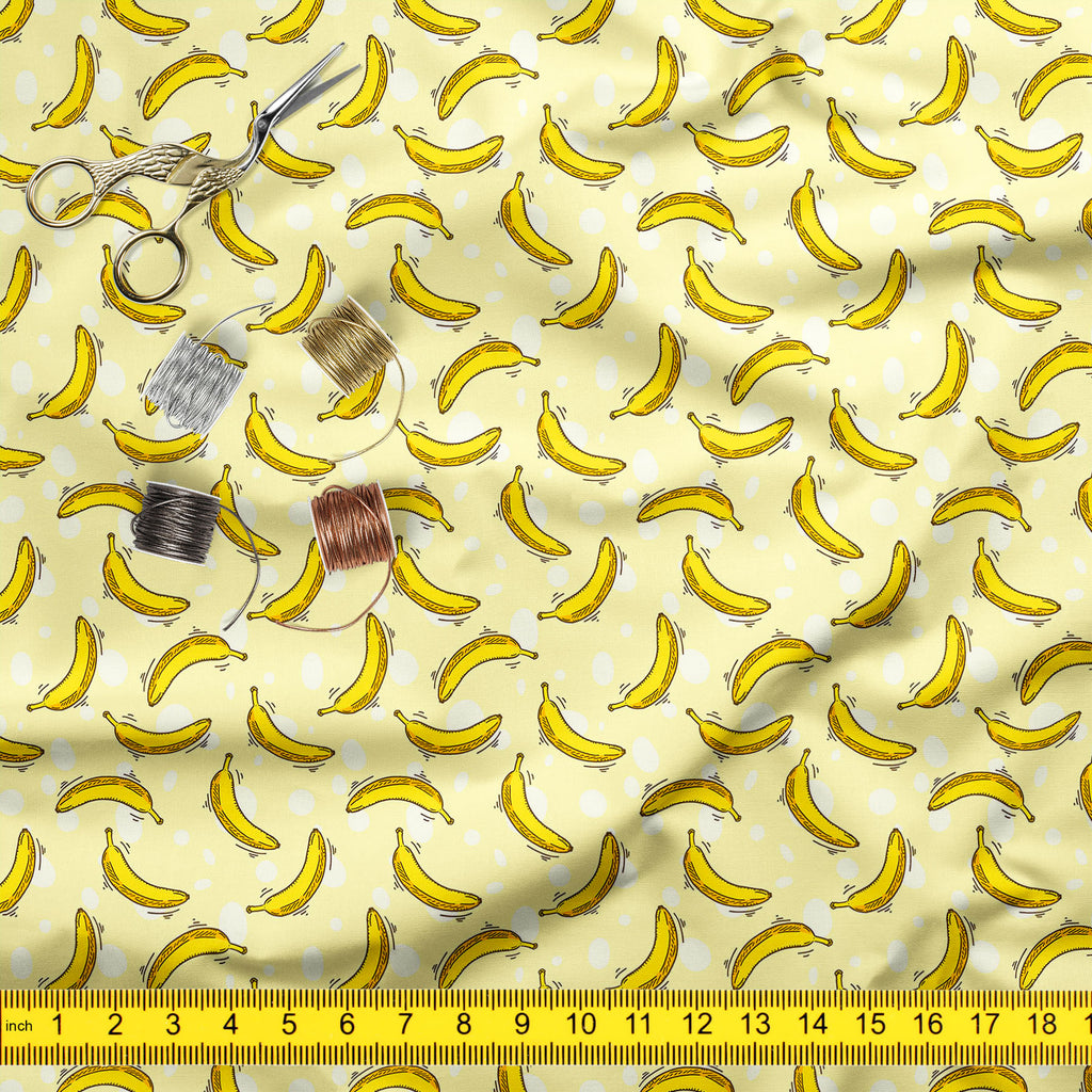 Banana Pattern Sofa Fabric by Metre | Upholstery For Sofa, Curtains & Cushions-Sofa Fabrics-SOF_FB-IC 5008080 IC 5008080, Abstract Expressionism, Abstracts, Animated Cartoons, Art and Paintings, Beverage, Black and White, Caricature, Cartoons, Cuisine, Digital, Digital Art, Food, Food and Beverage, Food and Drink, Fruit and Vegetable, Fruits, Graphic, Illustrations, Kitchen, Nature, Paintings, Patterns, Scenic, Semi Abstract, Signs, Signs and Symbols, Tropical, White, banana, pattern, sofa, fabric, by, metr