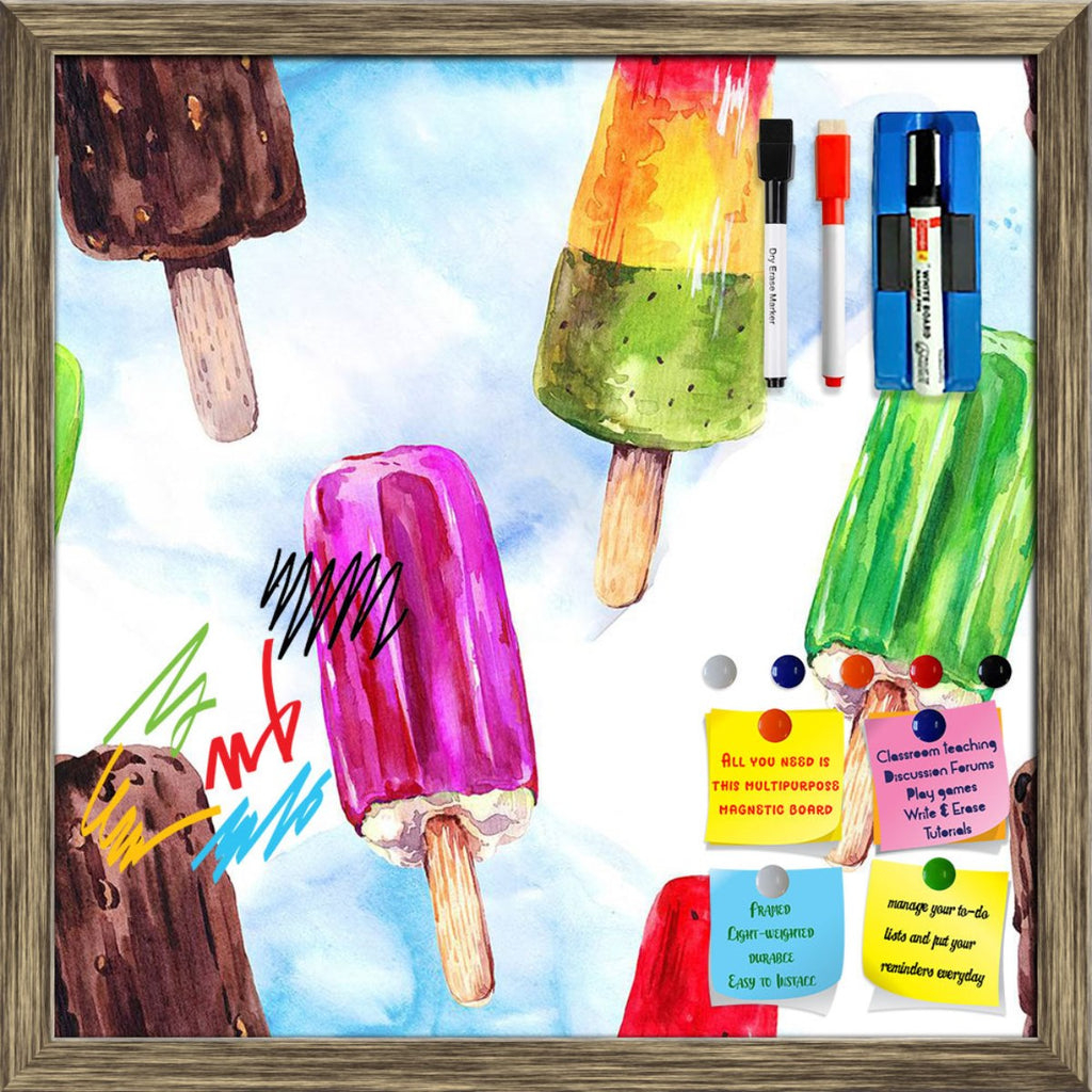 Watercolor Ice Cream Pattern D2 Framed Magnetic Dry Erase Board | Combo with Magnet Buttons & Markers-Magnetic Boards Framed-MGB_FR-IC 5008272 IC 5008272, Ancient, Cuisine, Food, Food and Beverage, Food and Drink, Fruit and Vegetable, Fruits, Historical, Icons, Illustrations, Medieval, Patterns, Signs and Symbols, Sketches, Symbols, Vintage, Watercolour, watercolor, ice, cream, pattern, d2, framed, magnetic, dry, erase, board, printed, whiteboard, with, 4, magnets, 2, markers, 1, duster, background, card, c