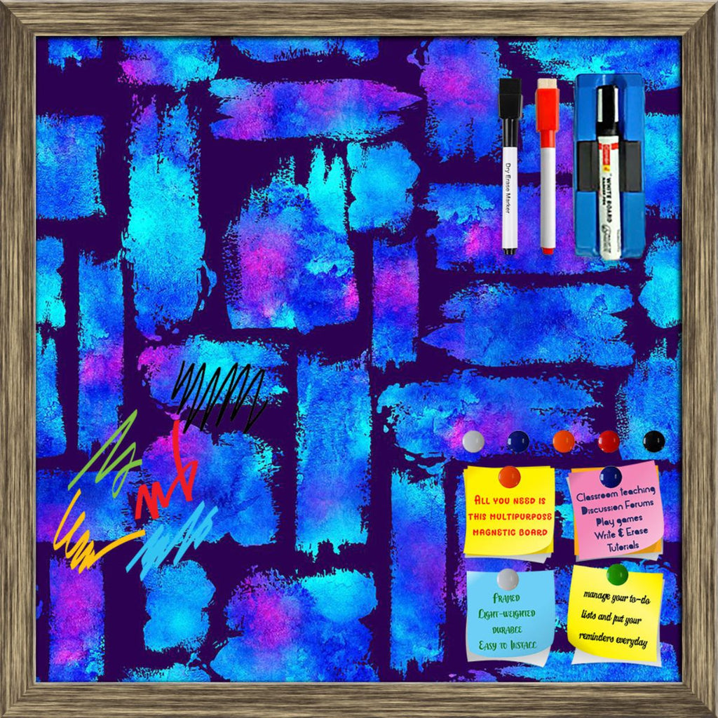 Hand Drawn Watercolor Brush Strokes Pattern Framed Magnetic Dry Erase Board | Combo with Magnet Buttons & Markers-Magnetic Boards Framed-MGB_FR-IC 5008423 IC 5008423, Abstract Expressionism, Abstracts, Art and Paintings, Baby, Bohemian, Children, Collages, Dots, Drawing, Education, Fantasy, Fashion, Geometric, Geometric Abstraction, Kids, Modern Art, Patterns, Plaid, Retro, Schools, Semi Abstract, Stripes, Universities, Watercolour, hand, drawn, watercolor, brush, strokes, pattern, framed, magnetic, dry, er