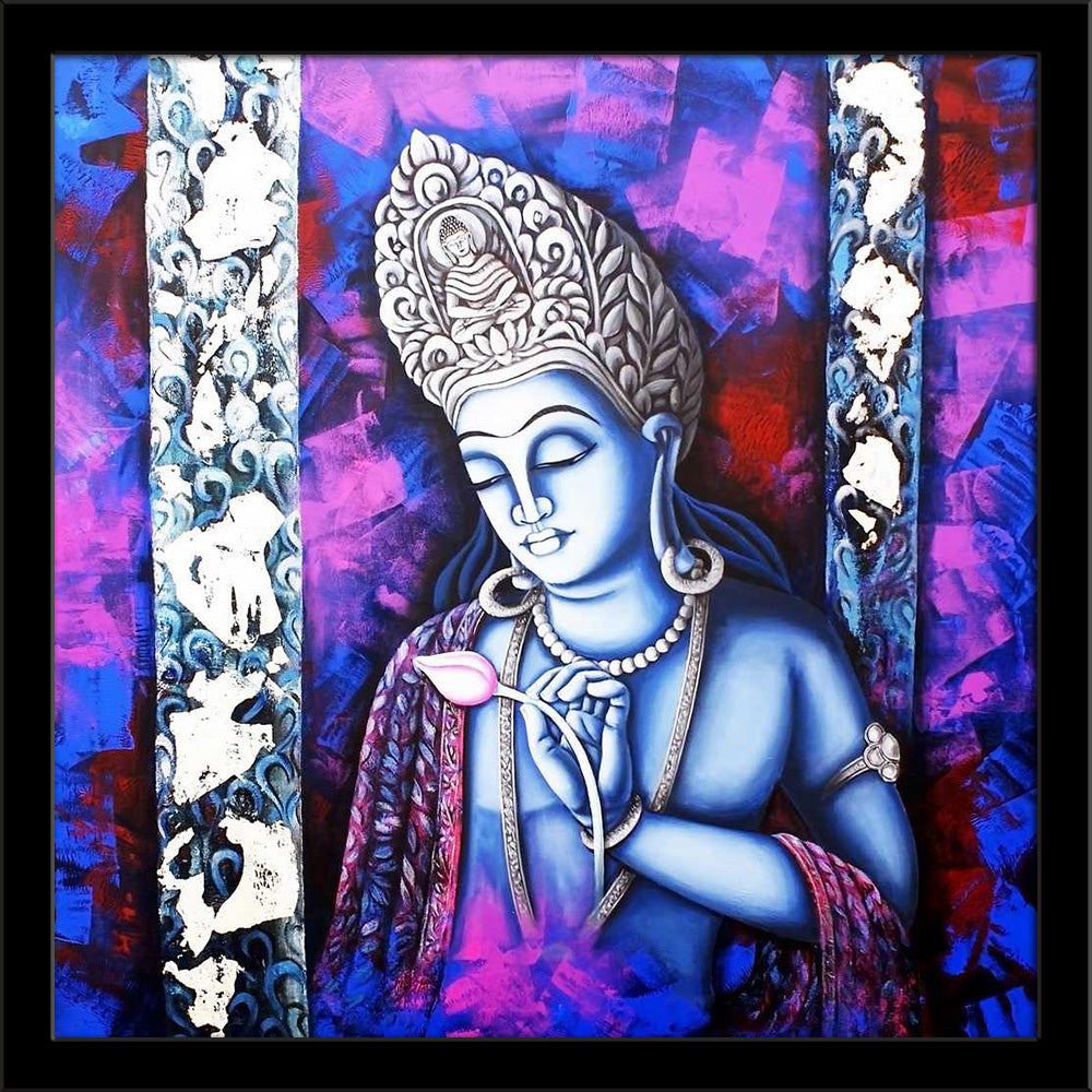 Buy ArtzFolio Regular Art Framed at Best Prices In India Lord Hari K – 