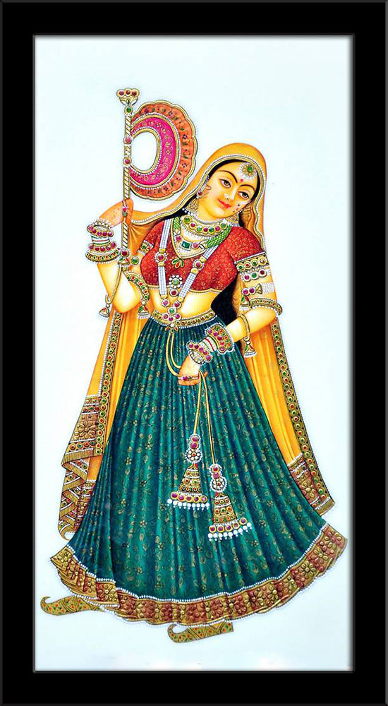 Rajasthani Woman Design 7 - MDF Craft Supplies
